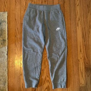 Nike youth large sweat pants gray